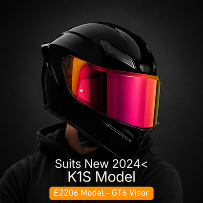GT6-Style Replacement Visor for AGV Helmets