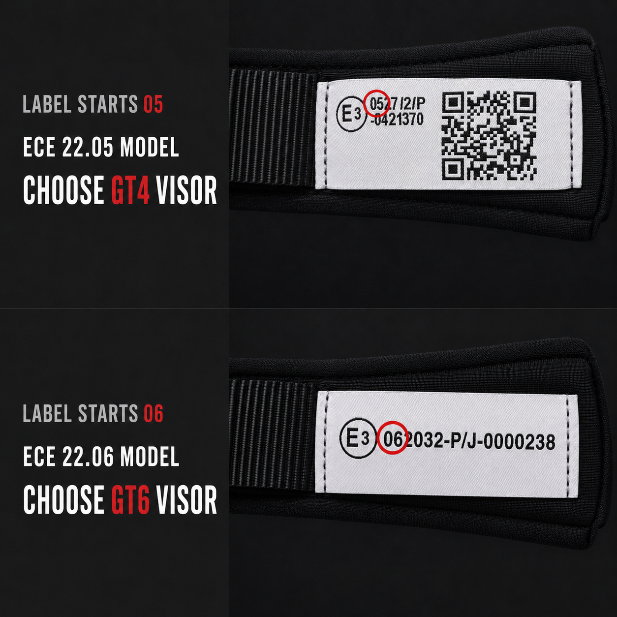 GT4-Style Replacement Visor for AGV Helmets