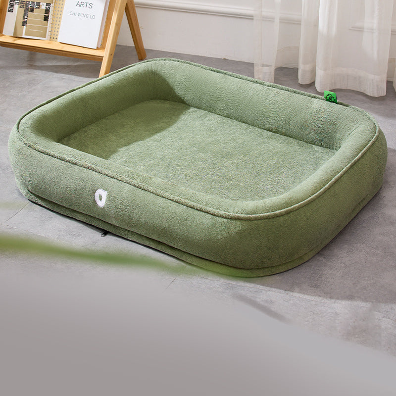 Waterproof & Comfortable Plush Pet Bed for Dogs & Cats