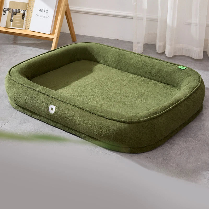 Waterproof & Comfortable Plush Pet Bed for Dogs & Cats
