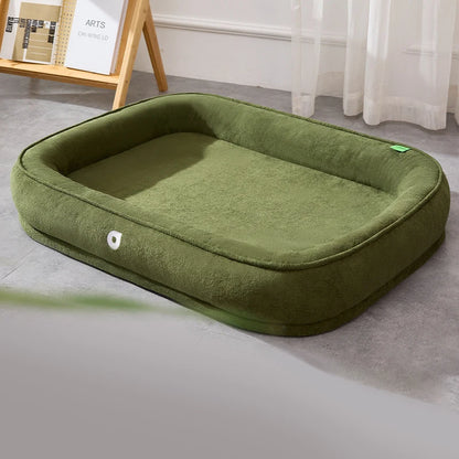 Waterproof & Comfortable Plush Pet Bed for Dogs & Cats