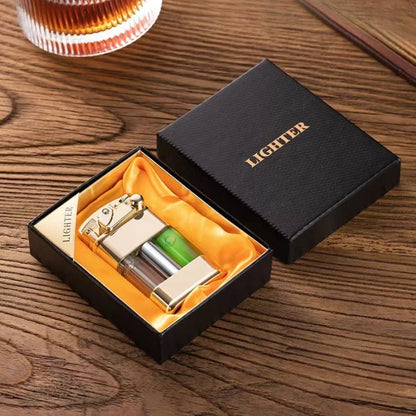 Windproof Jet Torch Lighter - Refillable & Stylish