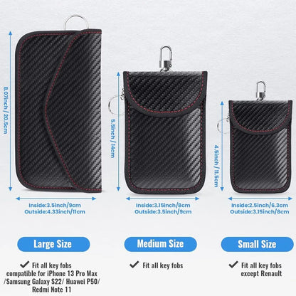 Signal-Blocking RFID Faraday Pouch - Theft Proetction