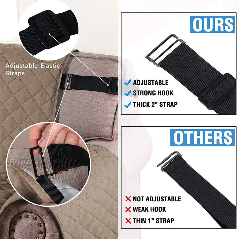 Water-Resistant Quilted Sofa Cover - Furniture Protection