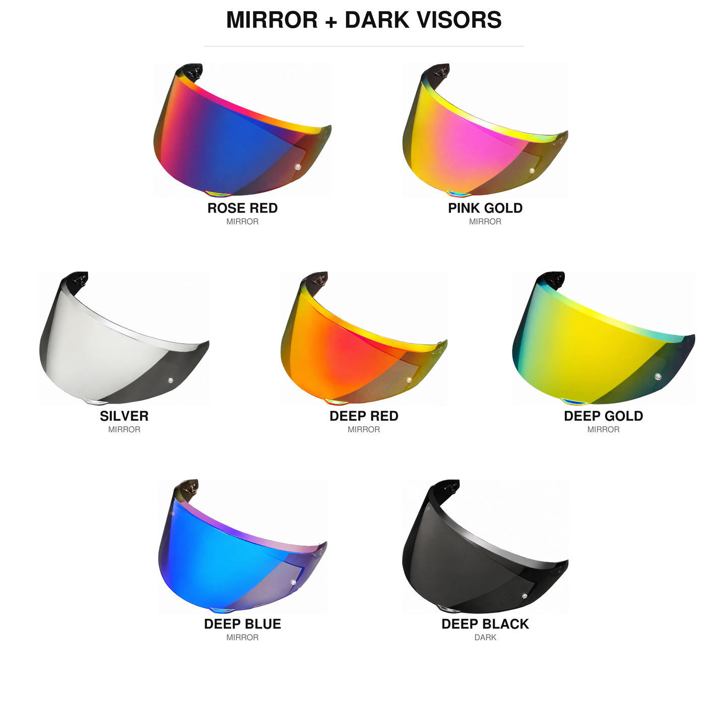 GT6-Style Replacement Visor for AGV Helmets