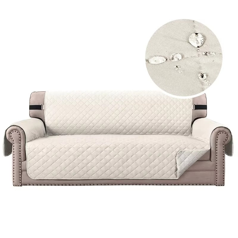 Water-Resistant Quilted Sofa Cover - Furniture Protection